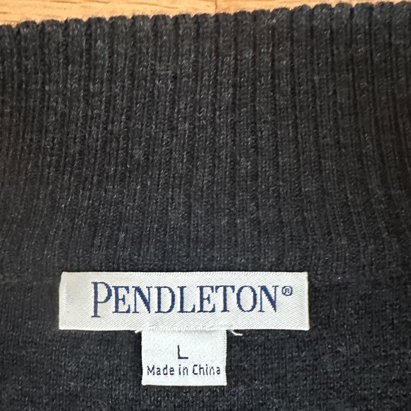 Pendleton Sweater Set Cardigan and Long Sleeve Sweater Teal Gray Womens Size M/L - Picture 8 of 16